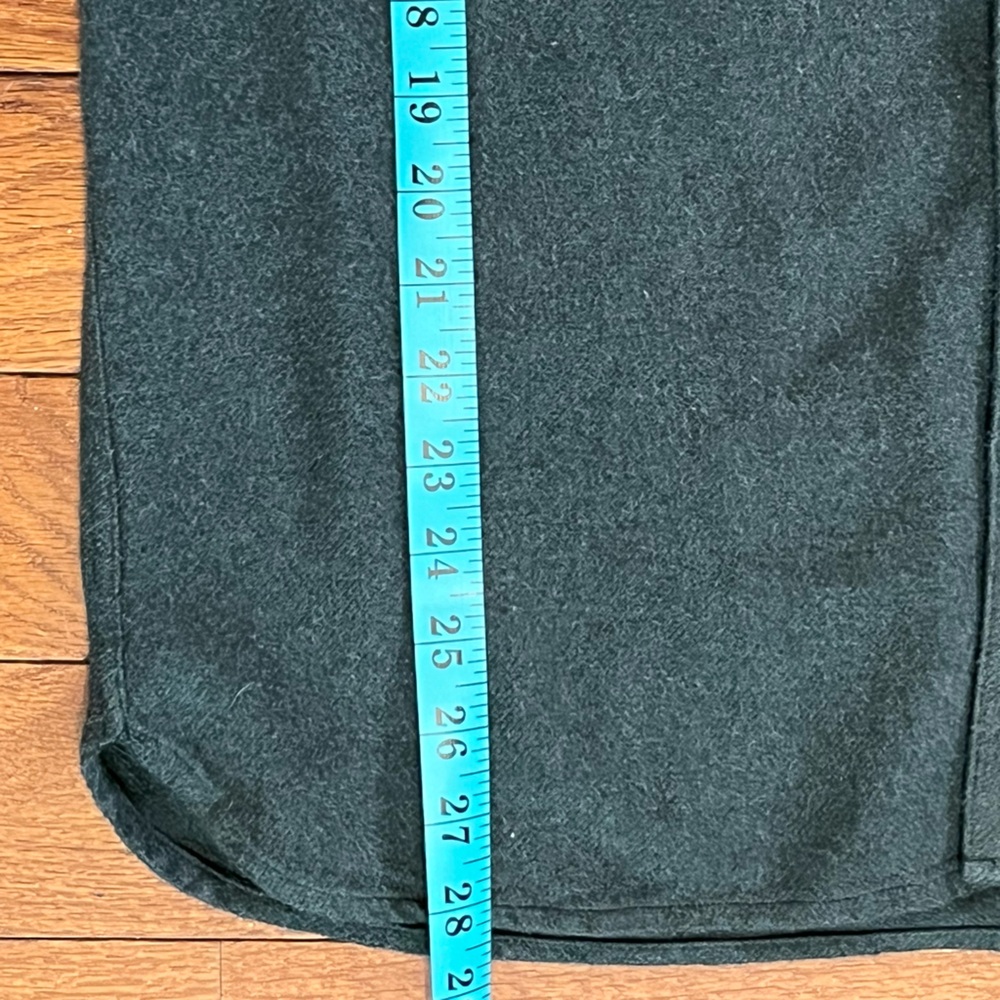 Madewell Perfect Fit Flannel Shirt Dark Green Men’s M Soft Cotton - Picture 4 of 9